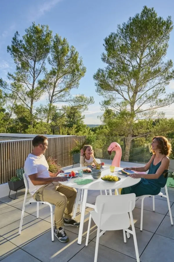 Fermob Terrassenmöbel^Studie Stuhl, Graugrün