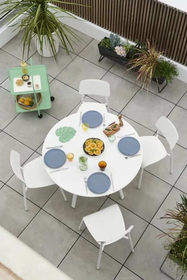 Fermob Terrassenmöbel^Studie Stuhl, Graugrün