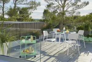 Fermob Terrassenmöbel^Studie Stuhl, Graugrün