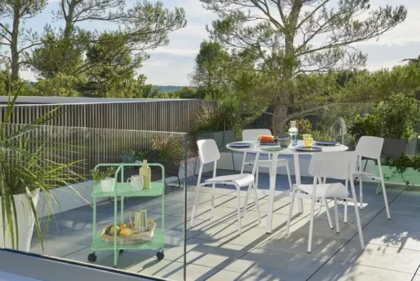 Fermob Terrassenmöbel^Studie Stuhl, Graugrün