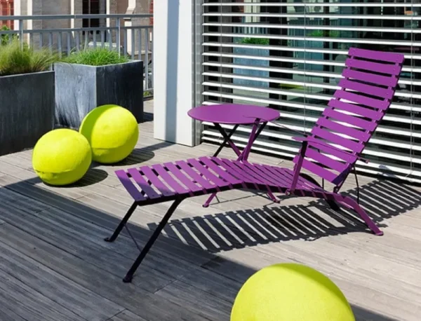 Fermob Terrassenmöbel^Tisch Bistro, 60 cm, wollweiß