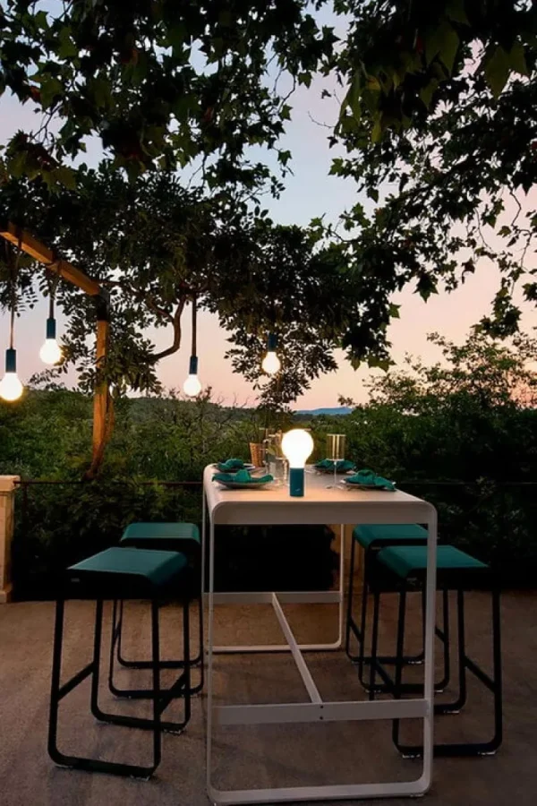 Fermob Außenbeleuchtung | Außenleuchten^Tragbare Lampe Aplô, H24, Acapulco-Blau