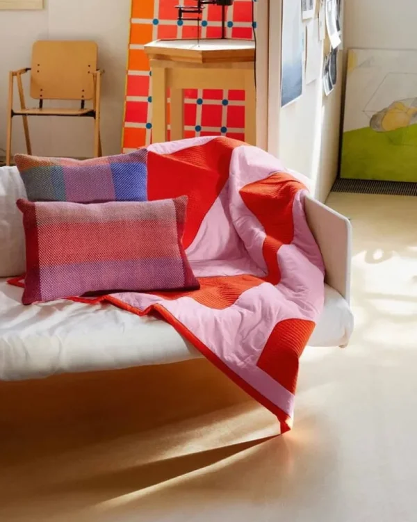 Finarte Decken Und Überwürfe^Maininki Tagesdecke, Rosa - Rot