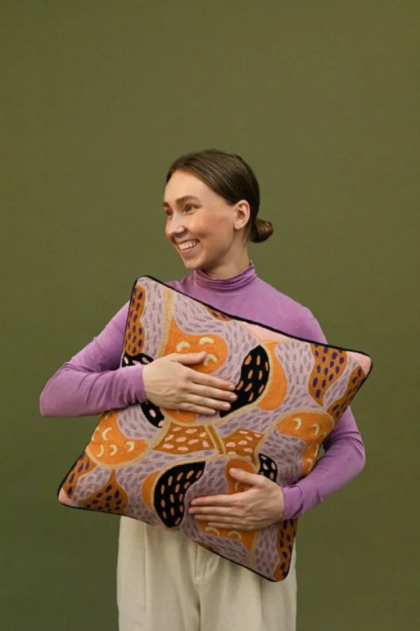 Finarte Kissen^Paletti Kissenbezug 50 × 50 cm, Orange