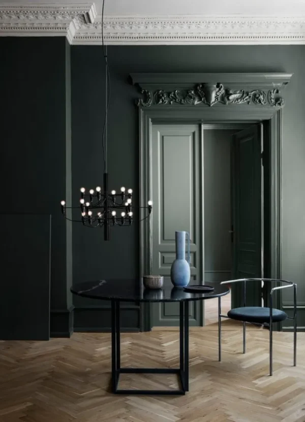 Fritz Hansen Deckenleuchten-Flos 2097/18 Kronleuchter, schwarz