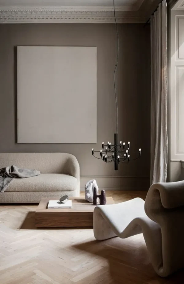 Fritz Hansen Deckenleuchten-Flos 2097/18 Kronleuchter, schwarz