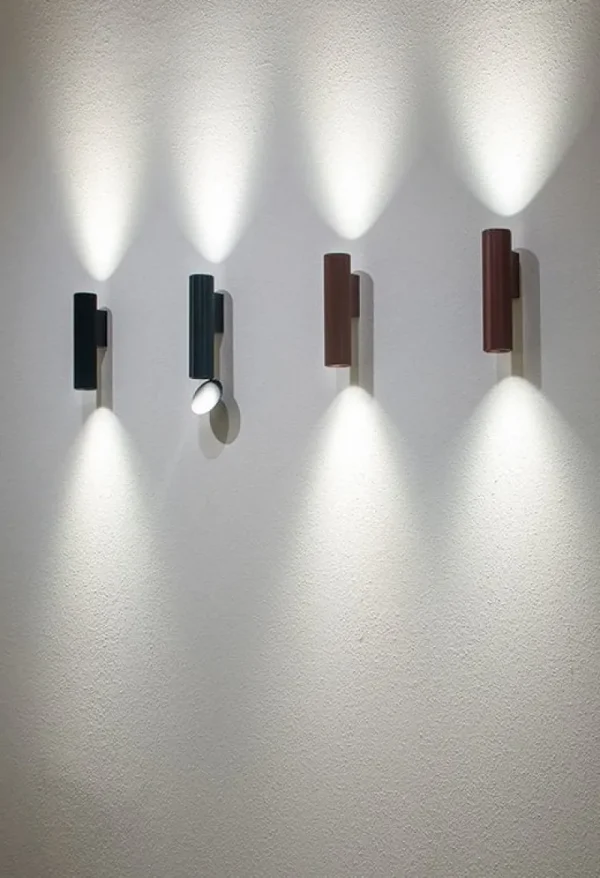 valerie_objects Wandleuchten-Flos Flauta H225 Riga Wandleuchte, Schwarz