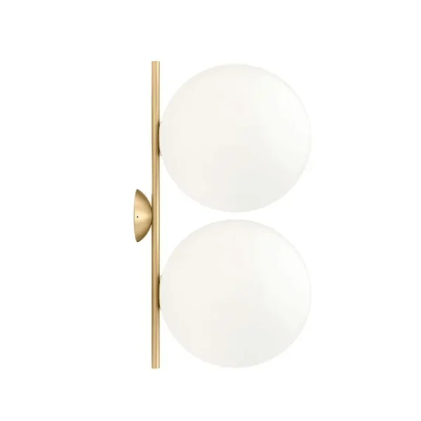 Flos Wandleuchten | Deckenleuchten-IC C/W2 Doppelwand/Deckenleuchte, Messing