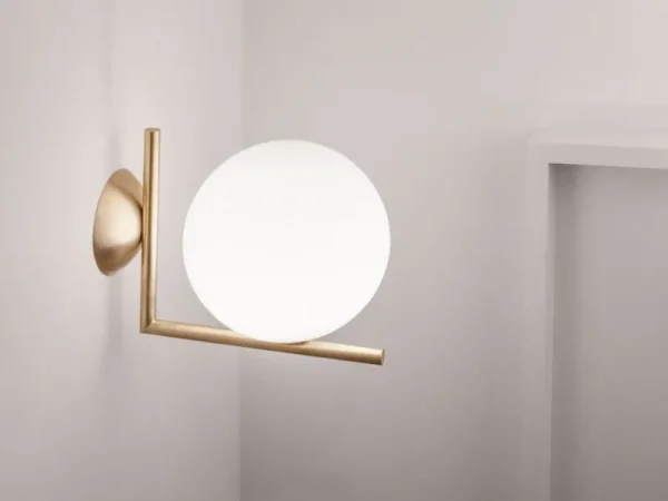 Flos Wandleuchten | Deckenleuchten-IC C/W2 Wand/Deckenleuchte, Messing