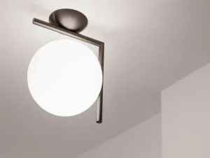 Flos Wandleuchten | Deckenleuchten-IC C/W2 Wand/Deckenleuchte, verchromt