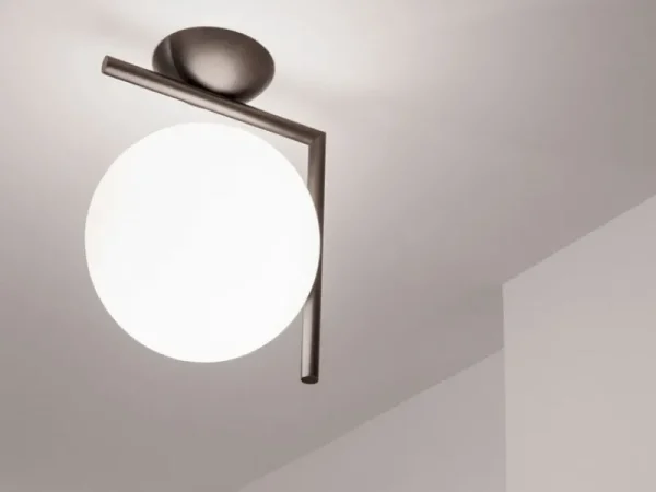 Flos Wandleuchten | Deckenleuchten-IC C/W2 Wand/Deckenleuchte, verchromt