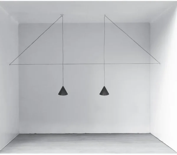 Audo Copenhagen Deckenleuchten-Flos String Light Cone Kopfleuchte, 12 m Kabel, Schwarz