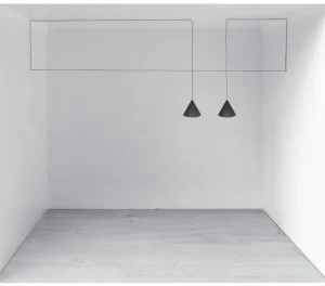 Audo Copenhagen Deckenleuchten-Flos String Light Cone Kopfleuchte, 12 m Kabel, Schwarz