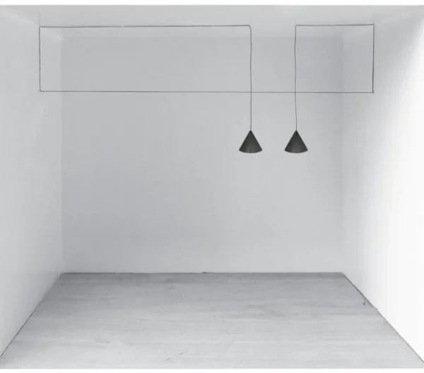 Audo Copenhagen Deckenleuchten-Flos String Light Cone Kopfleuchte, 12 m Kabel, Schwarz