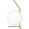Vitra Tischlampen-Flos Tischleuchte IC T1, niedrig, Messing