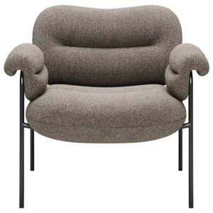 Fogia Sitzgelegenheiten-Bollo Loungesessel, Main Line Flax 26 - Schwarz