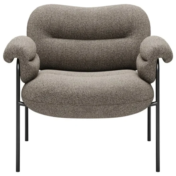 Fogia Sitzgelegenheiten-Bollo Loungesessel, Main Line Flax 26 - Schwarz