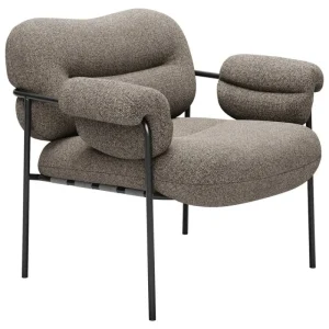 Fogia Sitzgelegenheiten-Bollo Loungesessel, Main Line Flax 26 - Schwarz