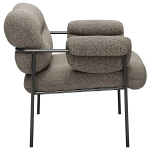 Fogia Sitzgelegenheiten-Bollo Loungesessel, Main Line Flax 26 - Schwarz