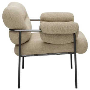 Stolab Sitzgelegenheiten-Fogia Bollo Loungesessel, Main Line Flax 20 - Schwarz