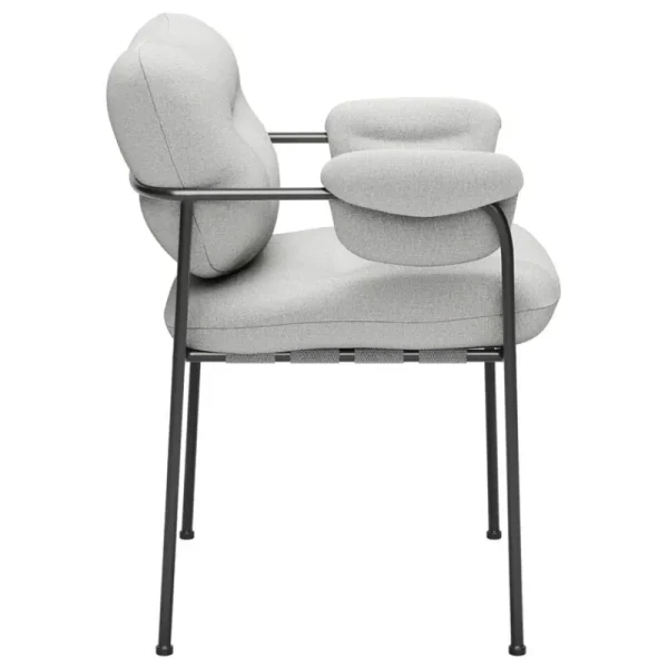 Carl Hansen & Su00f8n Sitzgelegenheiten-Fogia Bollo Stuhl, Lido 27 Silber - Schwarz
