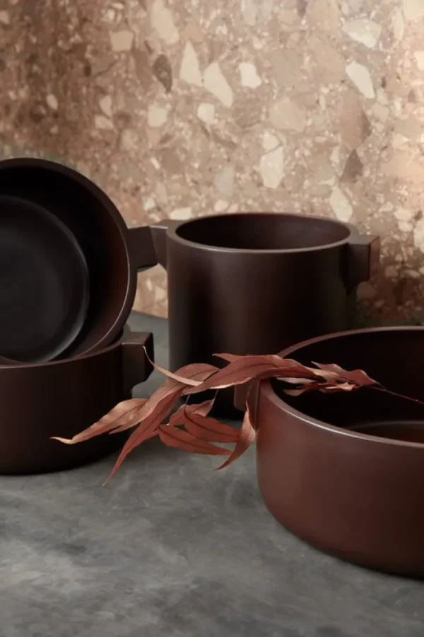 Fogia Indoor-gardening^Ceramics Pflanzgefäß, Braun