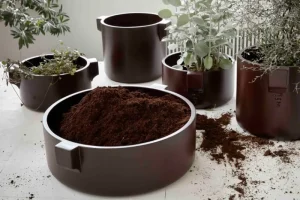 Fogia Indoor-gardening^Ceramics Untersetzer, Braun