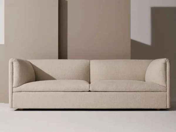 Fredericia Sofas Und Liegen-Fogia Retreat Sofa, Eiche lackiert - Beige Barnum Sand 02