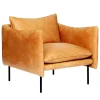 Vitra Sitzgelegenheiten-Fogia Tiki Sessel, groß, schwarzer Stahl - cognacbraunes leder