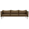 Fogia Sofas Und Liegen-Tiki 3-Sitzer Sofa, Jubiläumsausgabe, schwarzer Stahl - Vintage Tabak