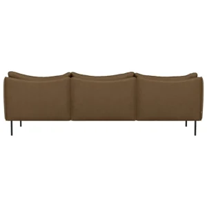 Fogia Sofas Und Liegen-Tiki 3-Sitzer Sofa, Jubiläumsausgabe, schwarzer Stahl - Vintage Tabak