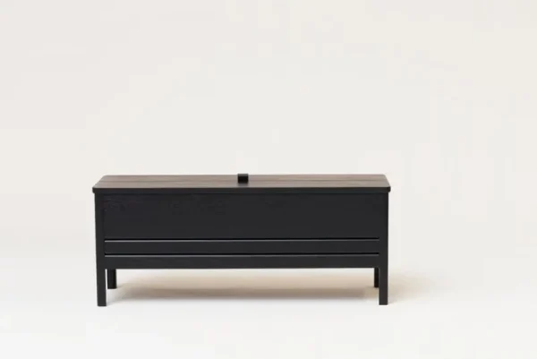Kartell Aufbewahrungsmöbel | Sitzgelegenheiten-Form & Refine A Line Aufbewahrungsbank, 111 cm, schwarz gebeizte Eiche