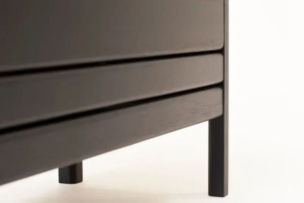Kartell Aufbewahrungsmöbel | Sitzgelegenheiten-Form & Refine A Line Aufbewahrungsbank, 111 cm, schwarz gebeizte Eiche