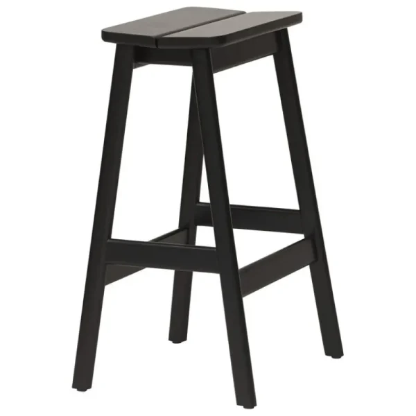Lepo Product Sitzgelegenheiten-Form & Refine Angle Barhocker, 65 cm, Buche schwarz gebeizt