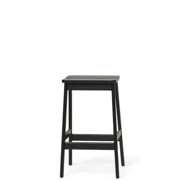 Lepo Product Sitzgelegenheiten-Form & Refine Angle Barhocker, 65 cm, Buche schwarz gebeizt