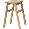 Form & Refine Sitzgelegenheiten-Form & Refine Angle faltbarer Hocker, weiß geölte Eiche