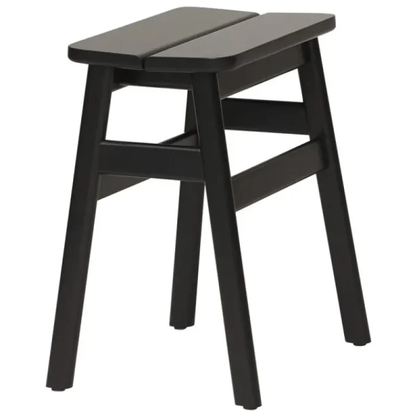 Artek Sitzgelegenheiten-Form & Refine Angle Standardhocker, 45 cm, Buche schwarz gebeizt