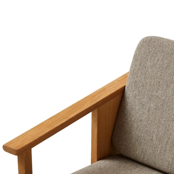 Fredericia Sitzgelegenheiten-Form & Refine Block Loungesessel, Eiche geölt - Hallingdal 65 0227