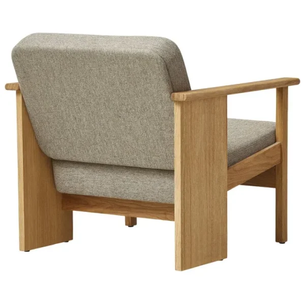 Fredericia Sitzgelegenheiten-Form & Refine Block Loungesessel, Eiche geölt - Hallingdal 65 0227