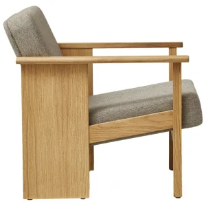 Fredericia Sitzgelegenheiten-Form & Refine Block Loungesessel, Eiche geölt - Hallingdal 65 0227