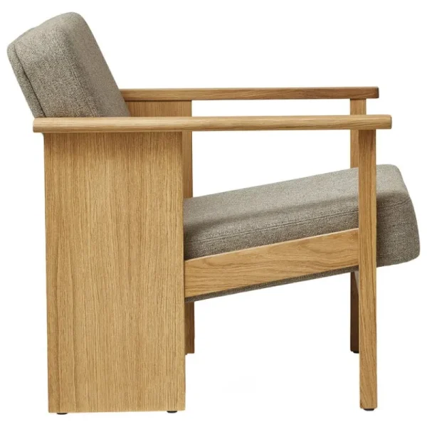 Fredericia Sitzgelegenheiten-Form & Refine Block Loungesessel, Eiche geölt - Hallingdal 65 0227