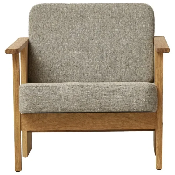 Fredericia Sitzgelegenheiten-Form & Refine Block Loungesessel, Eiche geölt - Hallingdal 65 0227