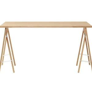 Woud Tische-Form & Refine Linear Tischplatte, 125 x 68 cm, Eiche Weiß geölt