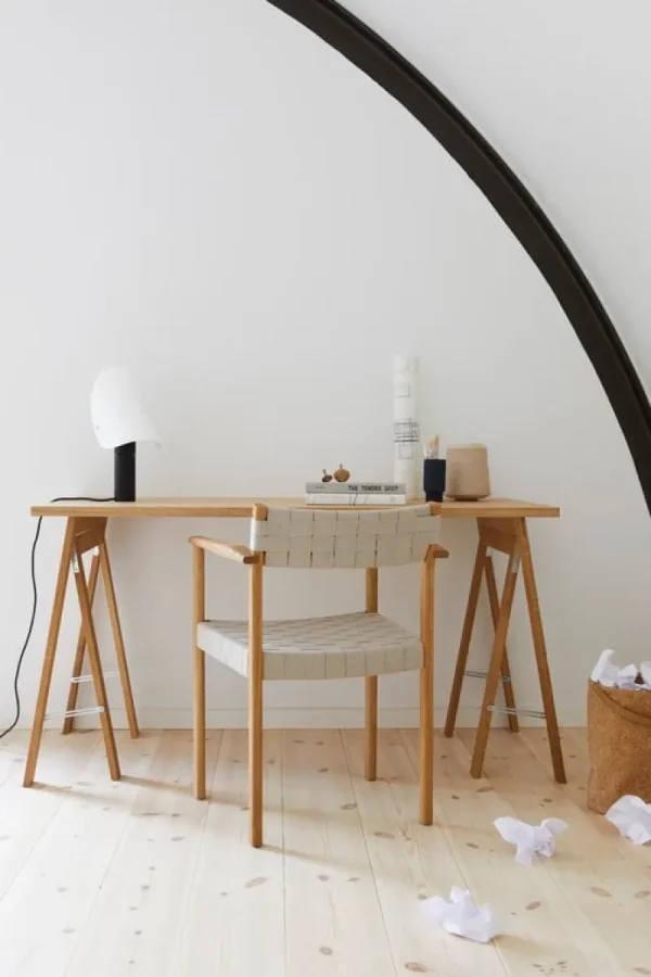 Woud Tische-Form & Refine Linear Tischplatte, 125 x 68 cm, Eiche Weiß geölt