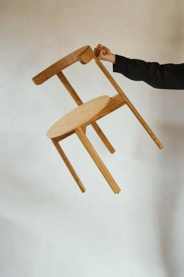 ferm LIVING Sitzgelegenheiten-Form & Refine Lunar Stuhl, Eiche geölt