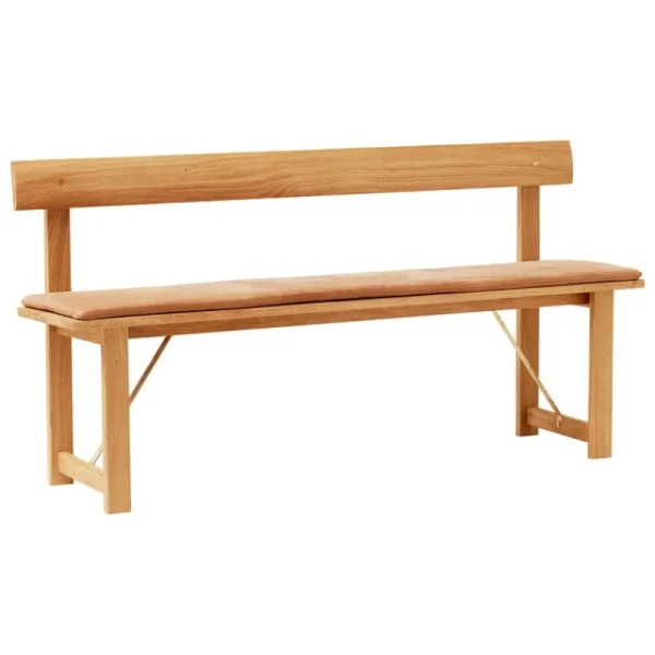 Form & Refine Kissen^Form & Refine Position Kissen 155, Leder naturfarben