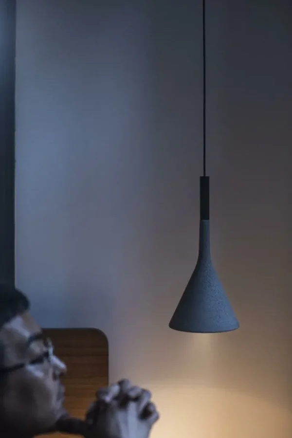 Wu00e4stberg Deckenleuchten-Foscarini Aplomb Mini Pendelleuchte, Grau