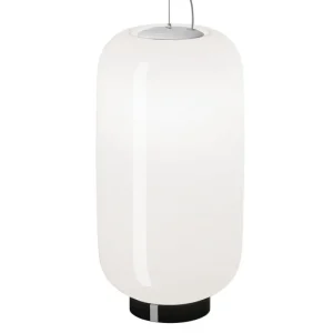 Pilke Lights Deckenleuchten-Foscarini Chouchin Reverse 2 Pendelleuchte, Weiß - Schwarz