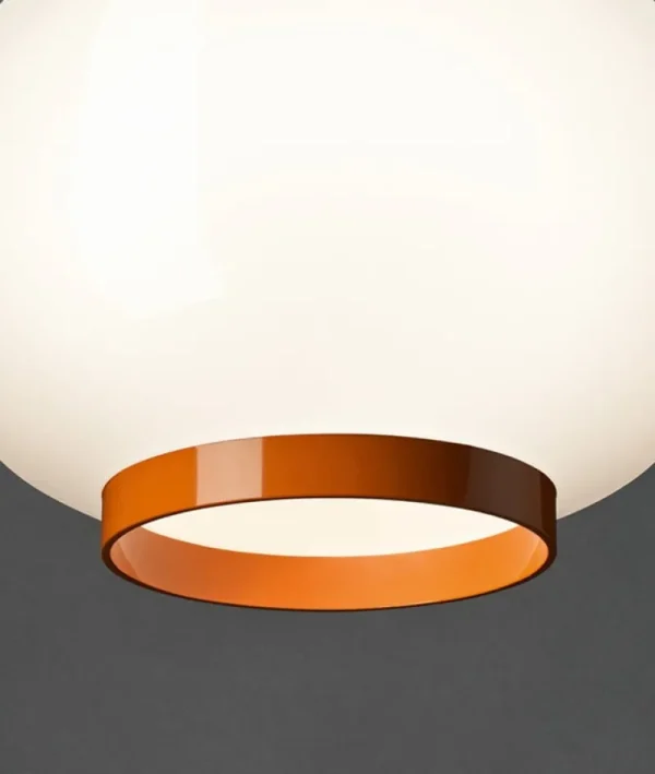 Flos Deckenleuchten-Foscarini Chouchin Reverse 1 Pendelleuchte, Weiß – Orange
