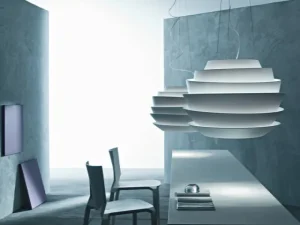 Audo Copenhagen Deckenleuchten-Foscarini Le Soleil Pendelleuchte, weiß